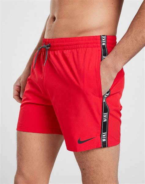 herren badehose nike rot costume rosso|Badehosen Nike Swim .